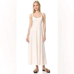 Elizabeth and James Cynthia Ivory Seamed Midi Dress US4
